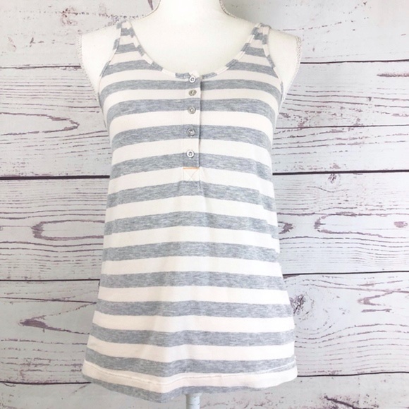 lululemon athletica Tops - LULULEMON Heart Opener Striped Henley Tank